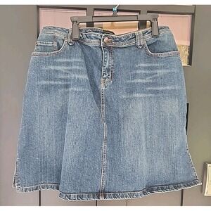 Venezia Womens Western Denim Skirt Size 20 Blue 5 Pocket Design Rodeo Festival